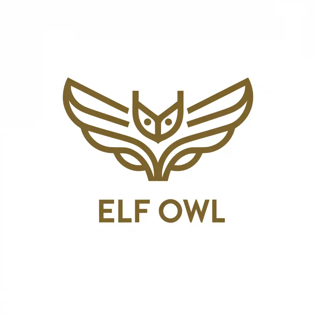 a logo design,with the text "Elf Owl", main symbol:Owl,Minimalistic,be used in Retail industry,clear background