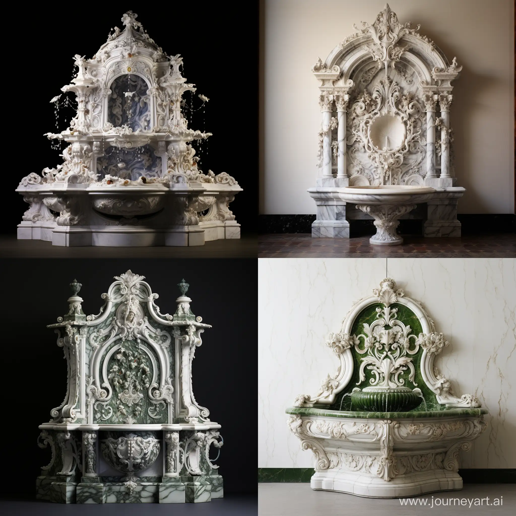 Exquisite-Baroque-Embroidered-Marble-Fountain