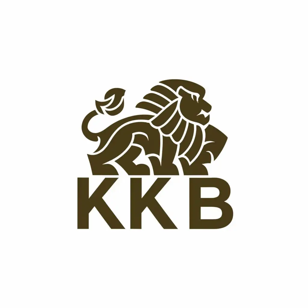 a logo design,with the text "KKB", main symbol:LION,complex,be used in Construction industry,clear background