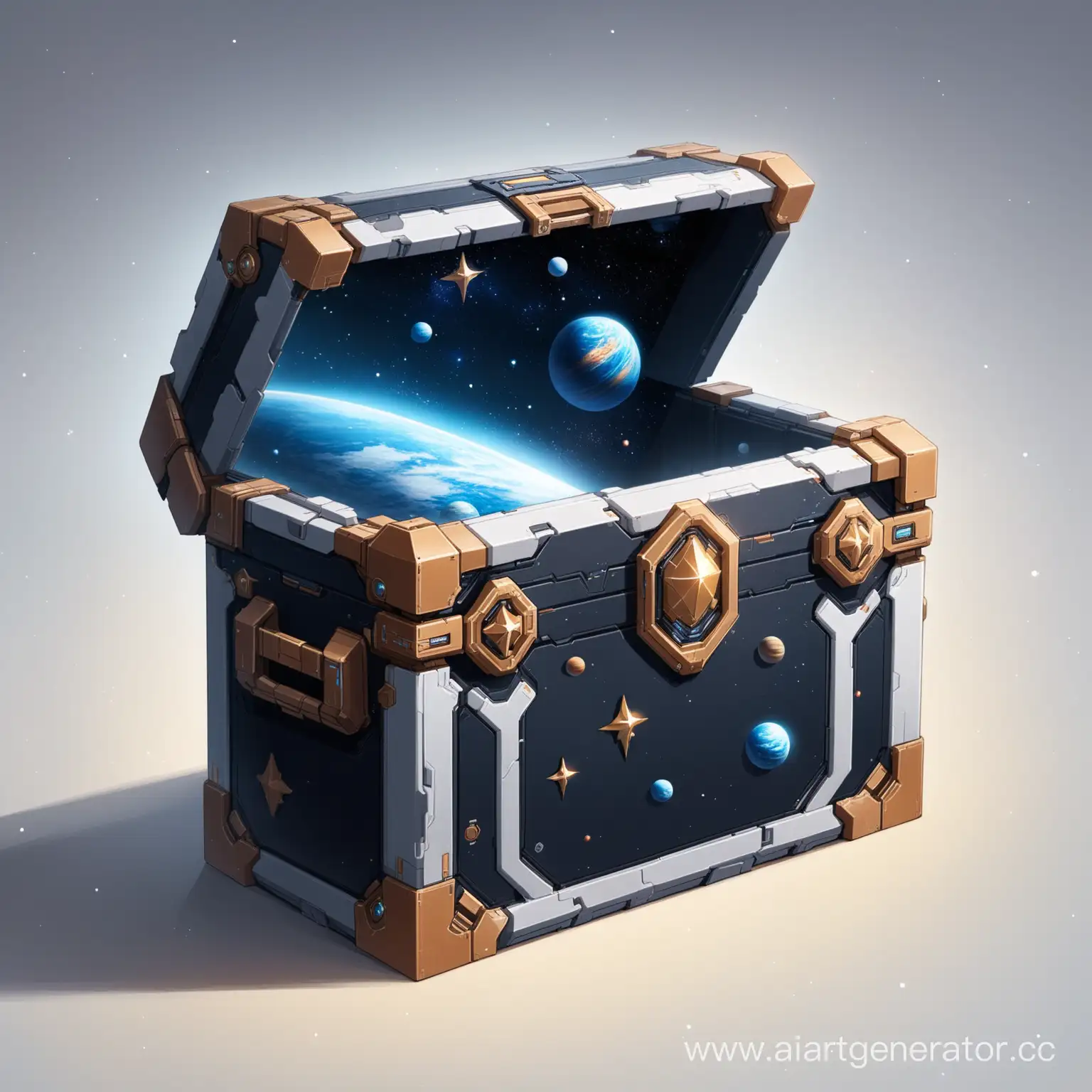 Treasure-Chest-Floating-in-Outer-Space