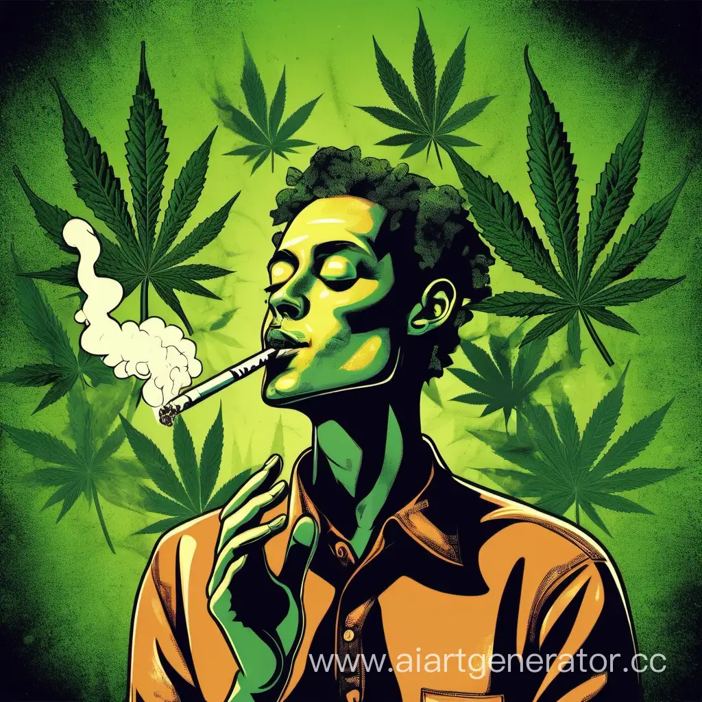 Individual-Exhaling-Cannabis-Smoke-in-Relaxed-Atmosphere