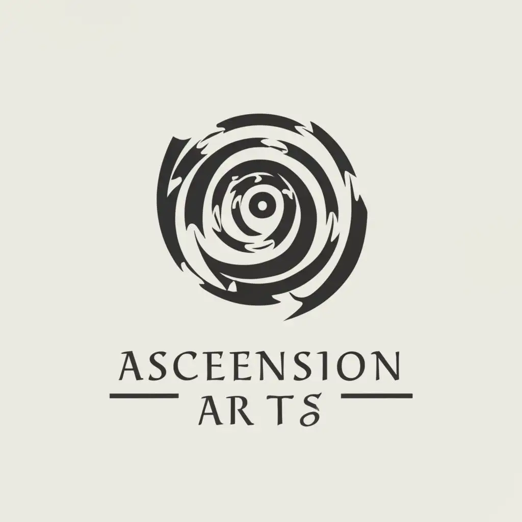 a logo design,with the text "Ascension Arts", main symbol:drawing,complex,clear background