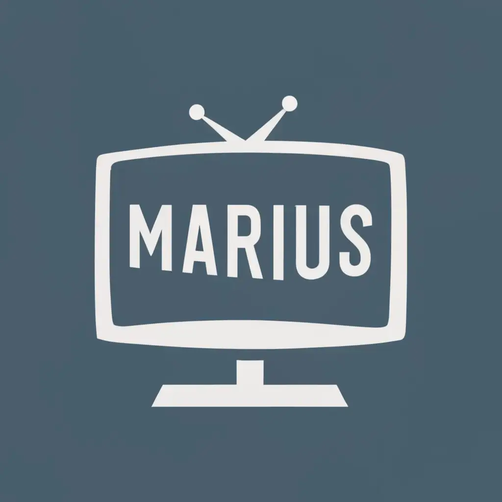 logo, Building TV, with the text "Marius", typography, be used in Technology industry