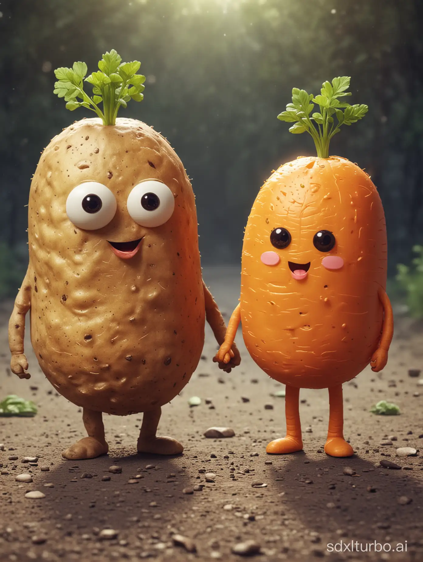Potato Man and Carrot-chan's Date