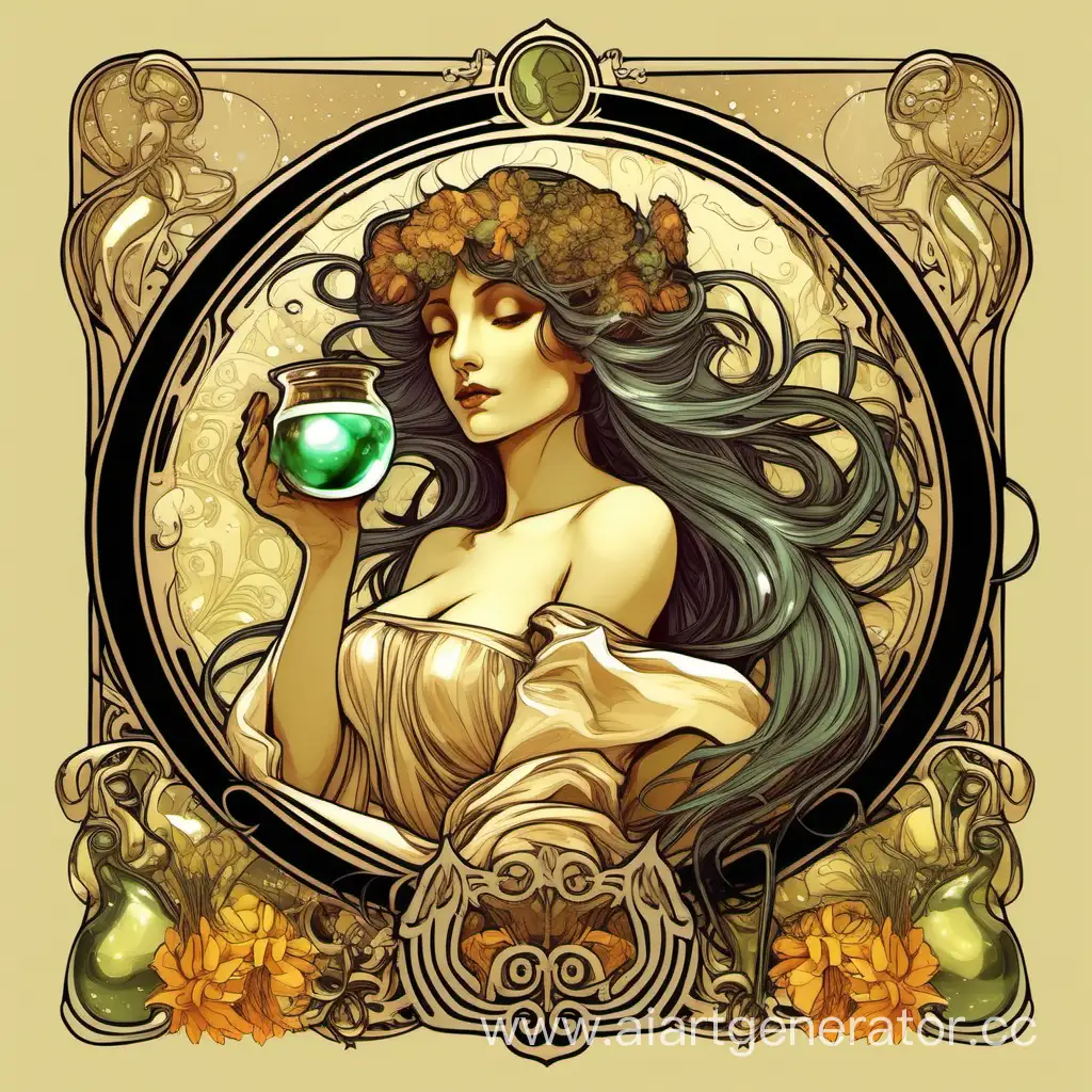 Enchanting-Elixir-Alphonse-Mucha-Inspired-Liquid-Art