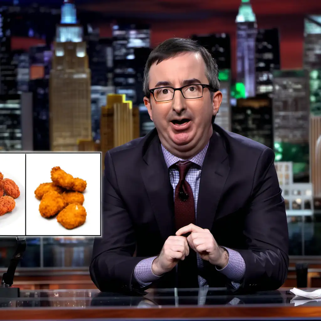John oliver uses force powers to make chicken nuggets