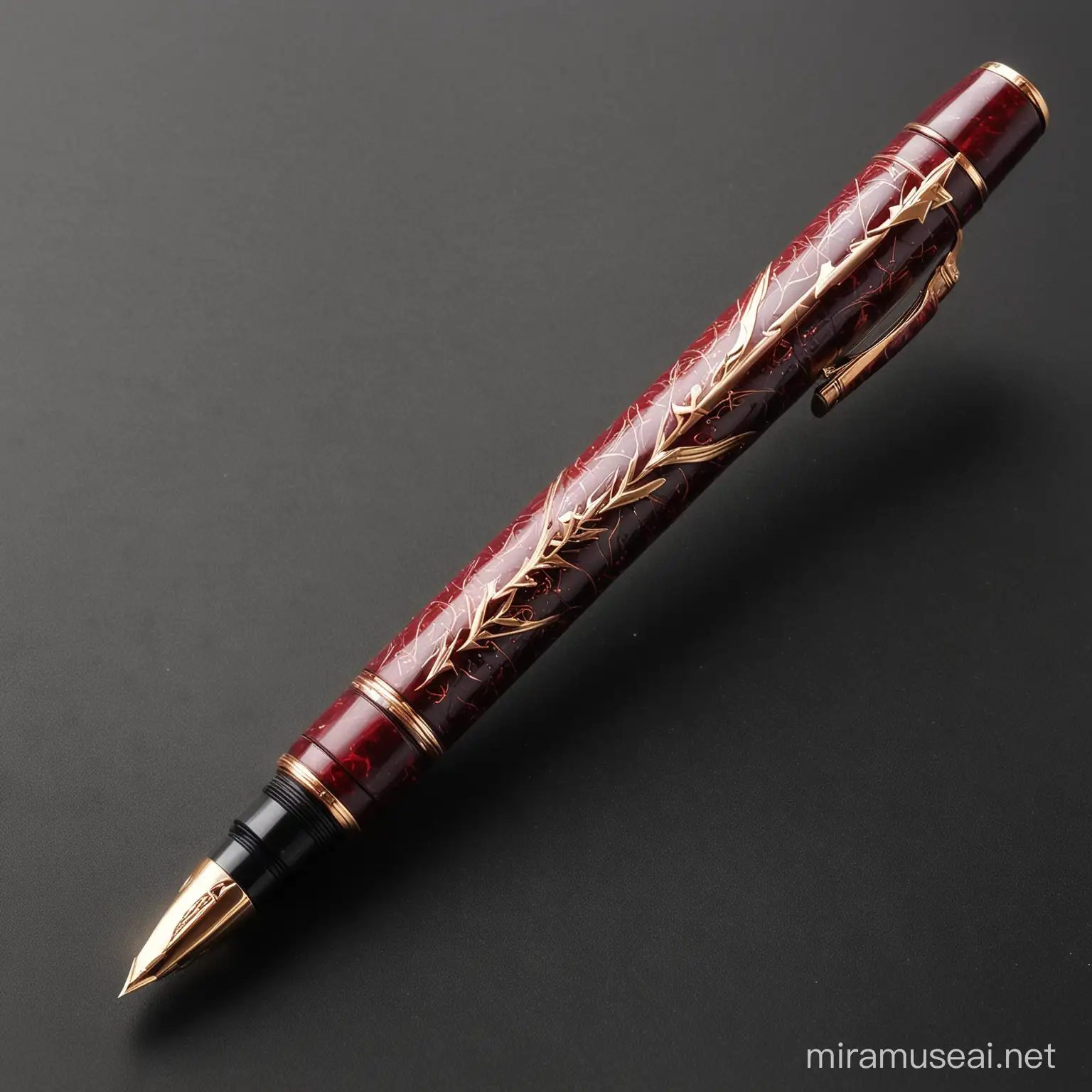 Elegant Fountain Pen with The Flash Style Design