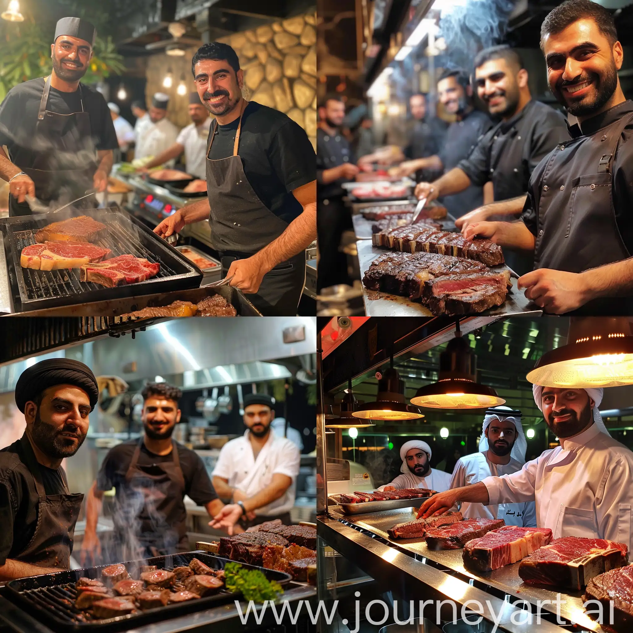 Iranian-Culinary-Experts-at-a-Dubai-Steakhouse