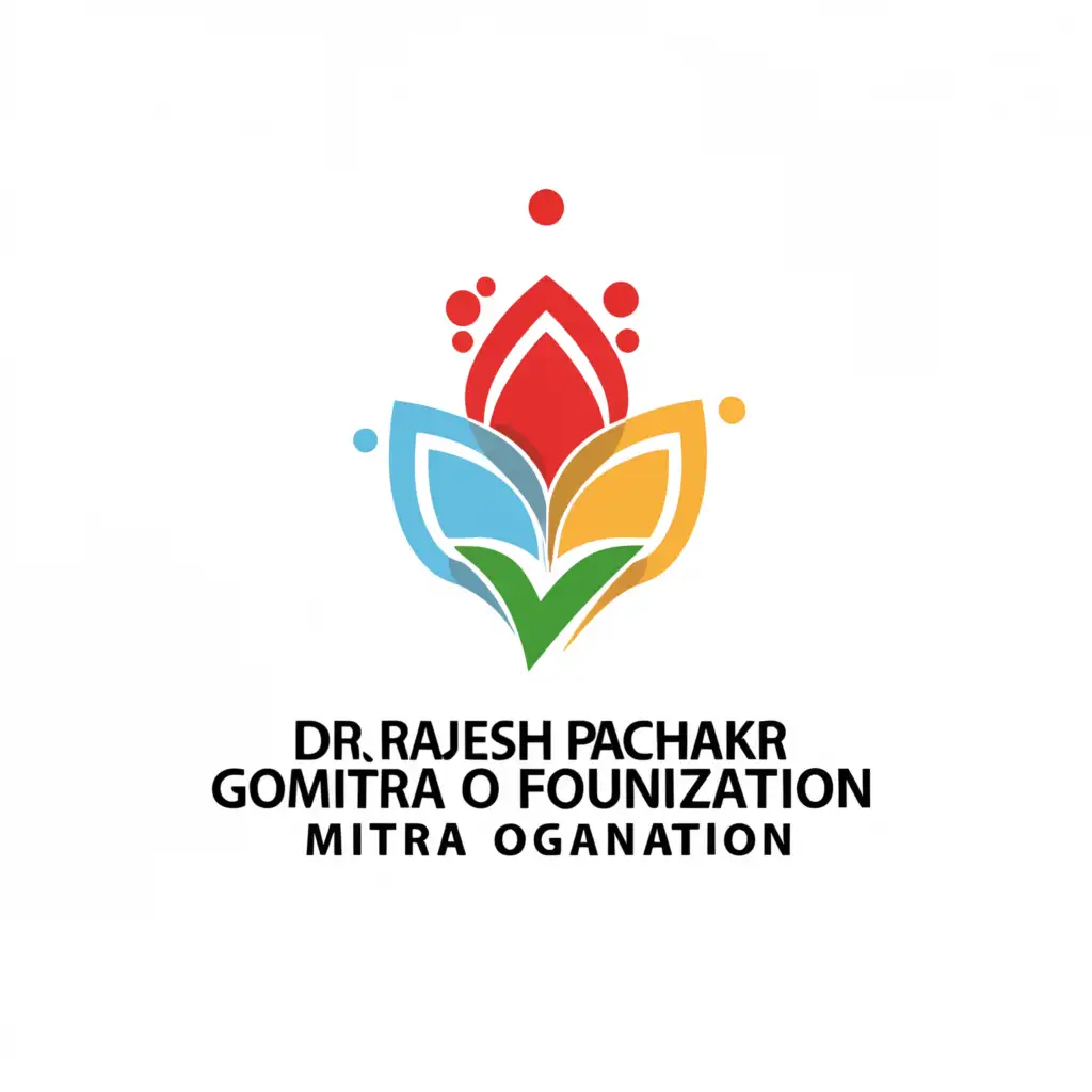 a logo design,with the text "Dr Rajesh Pacharkar Mitra Foundation", main symbol:an NOG of health / social / education,Moderate,clear background