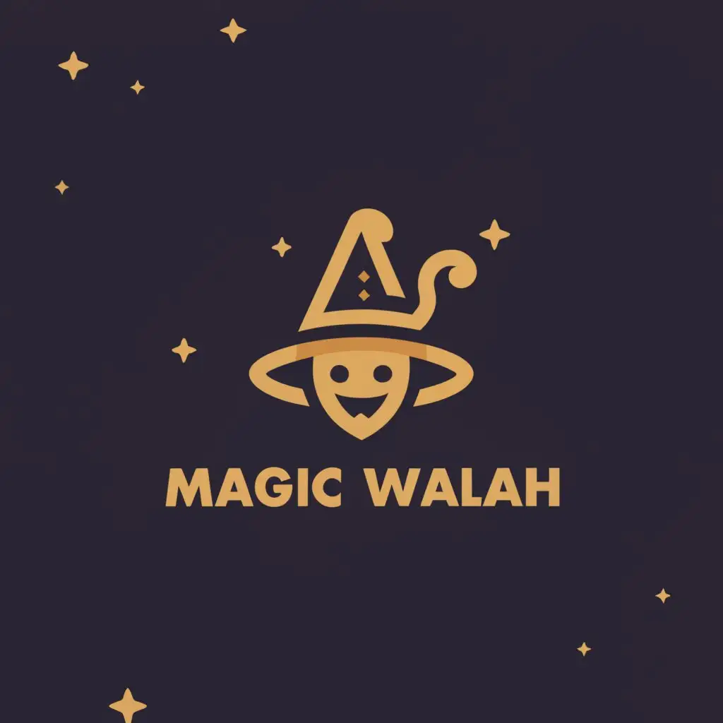 a logo design,with the text "Magic Wallah", main symbol:Makes You Experience Magical,Moderate,be used in Events industry,clear background
