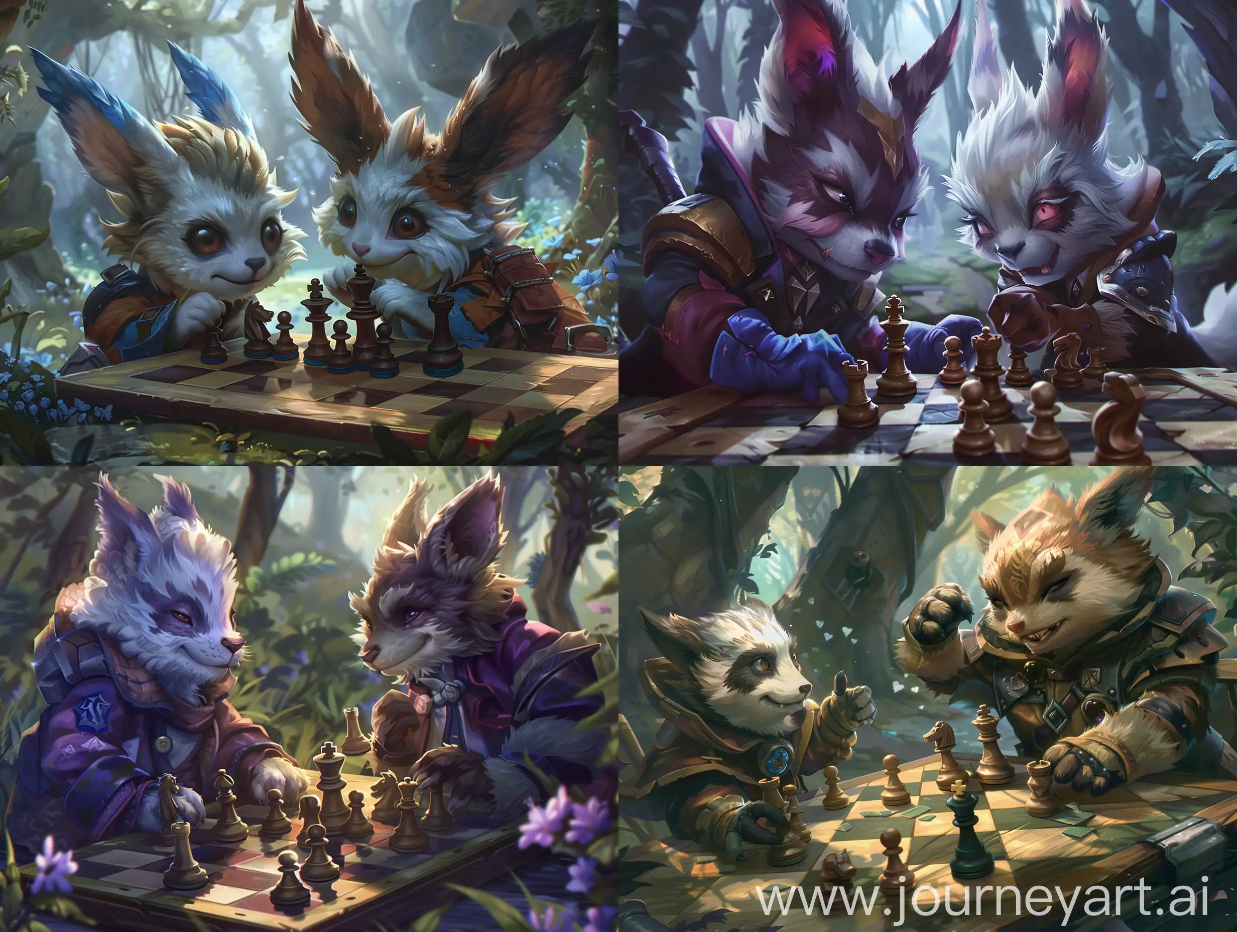 League-of-Legends-Trundle-and-Zerat-Chess-Match-in-Summoners-Rift-Valley