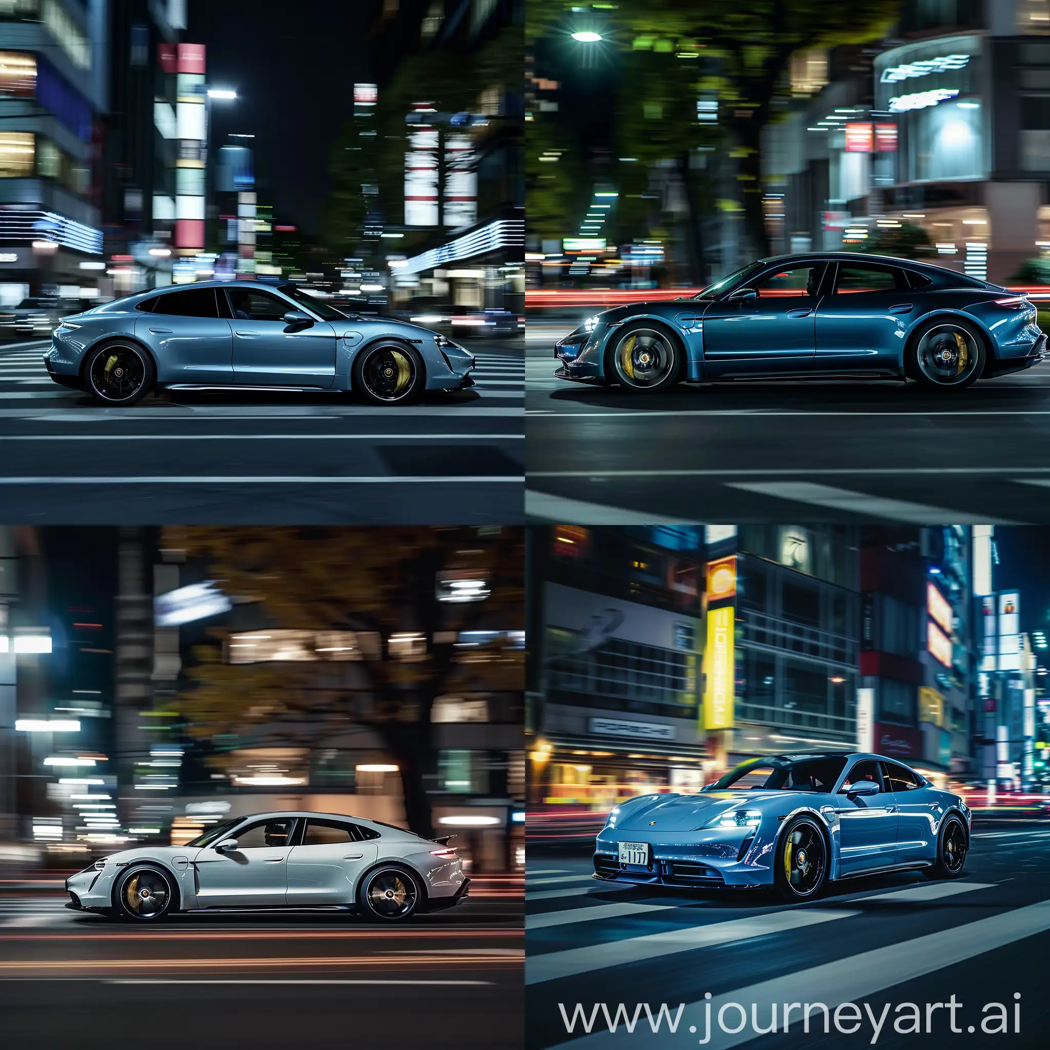 Porsche-Taycan-Turbo-GT-Racing-Through-Tokyo-Night