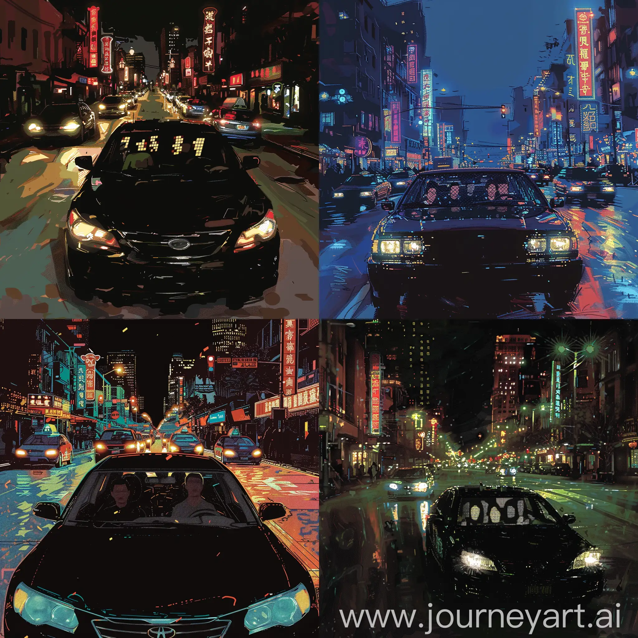 Nocturnal-Journey-Through-Chinatown-Santa-Fe-Highway-Song-Cover-Art
