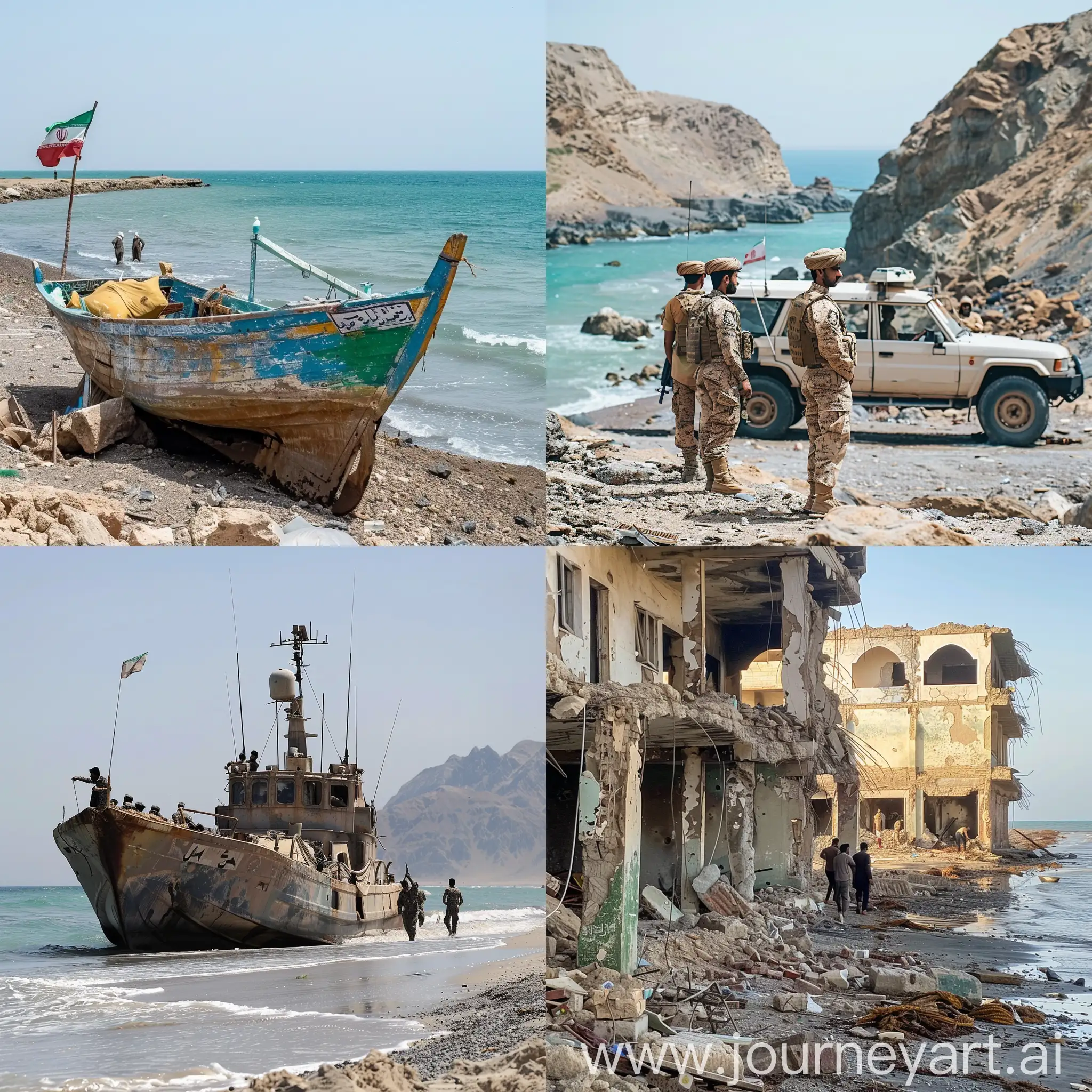 حمله نیروهای ایران به سواحل مکران و کشتن بلوچ ها