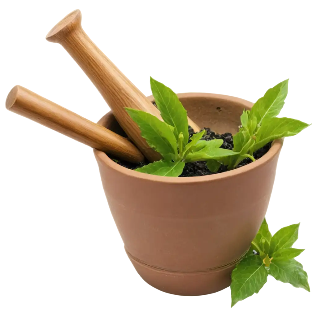 Exquisite-PNG-Image-Mortar-with-Pistil-and-Medicinal-Plants-for-Enhanced-Online-Visibility