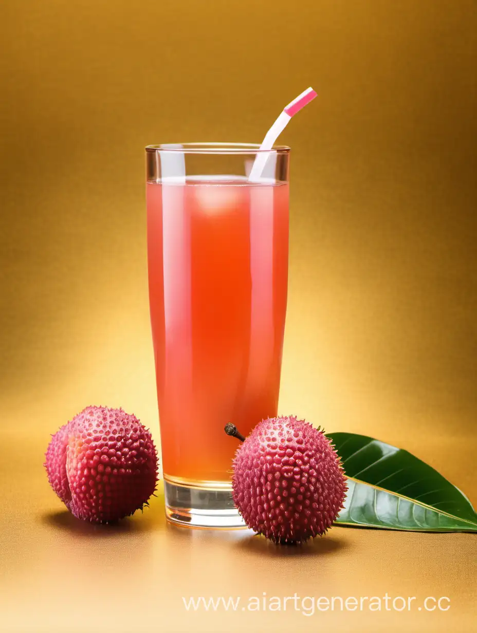 Juicy-Lychees-and-Refreshing-Juice-Glass-on-a-Luxurious-Golden-Surface