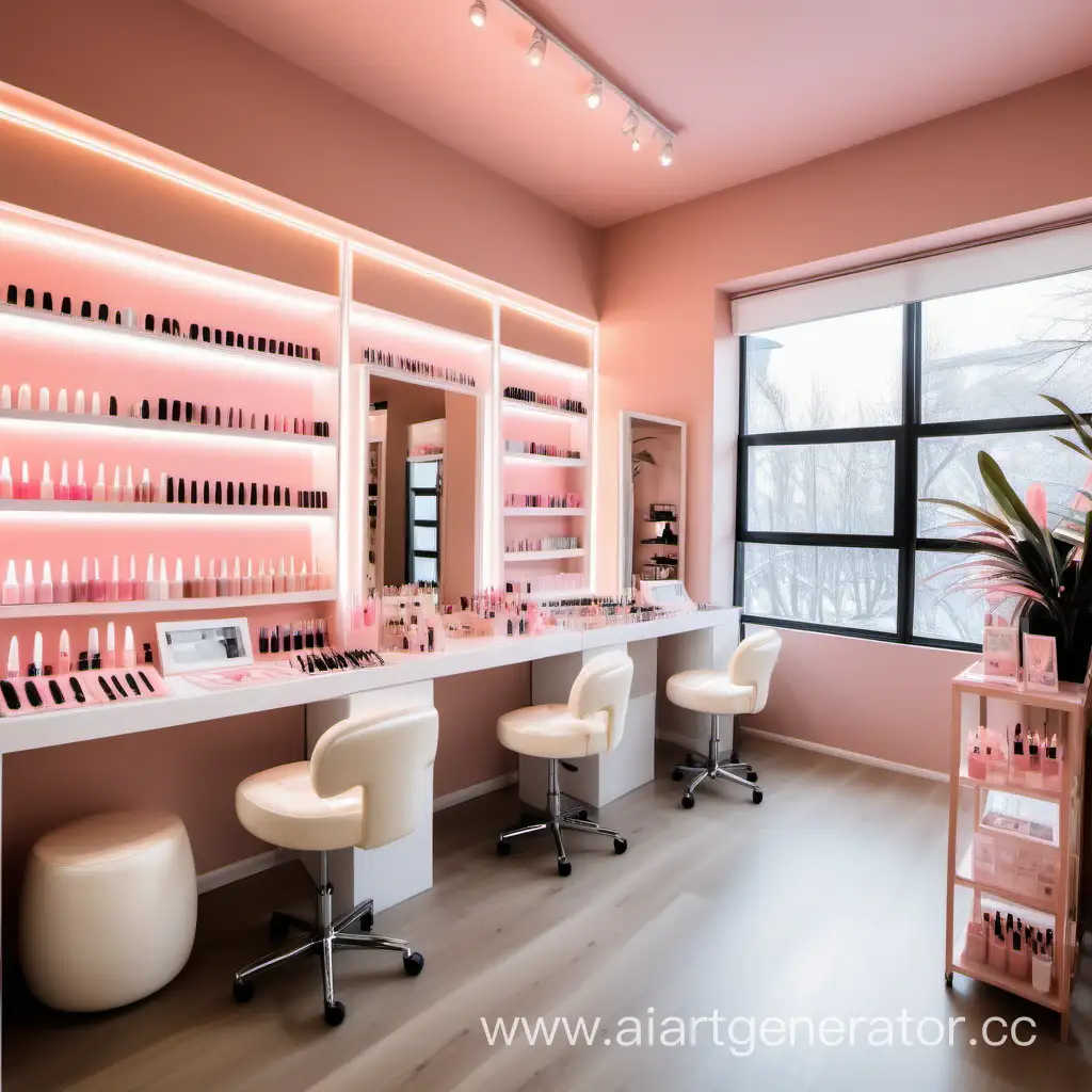 Chic-BeigeWhite-Manicure-and-Eyelash-Extension-Studio-with-Subtle-Neon-Accents