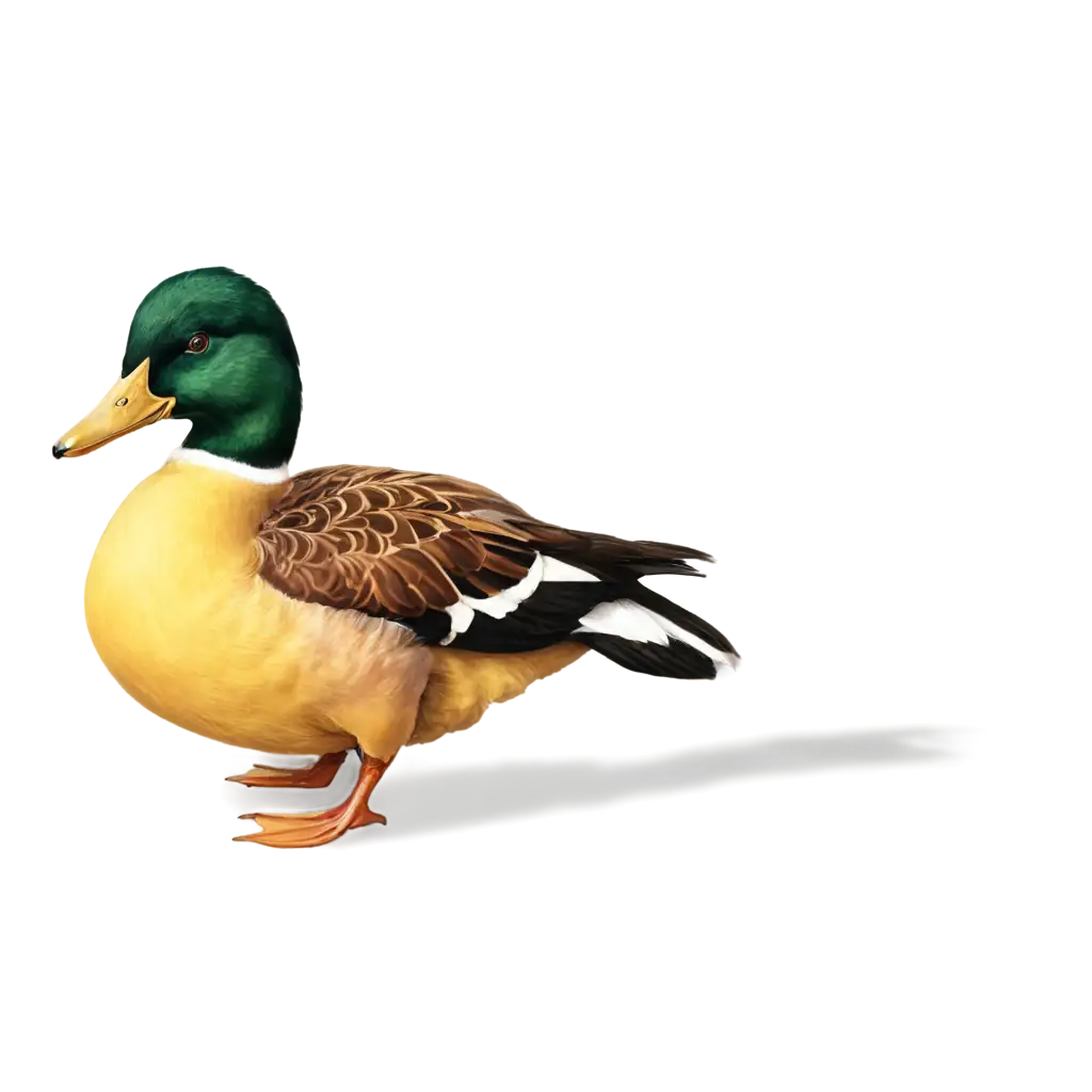 Cute-Cartoon-Duck-with-Unique-Features-HighQuality-PNG-Image