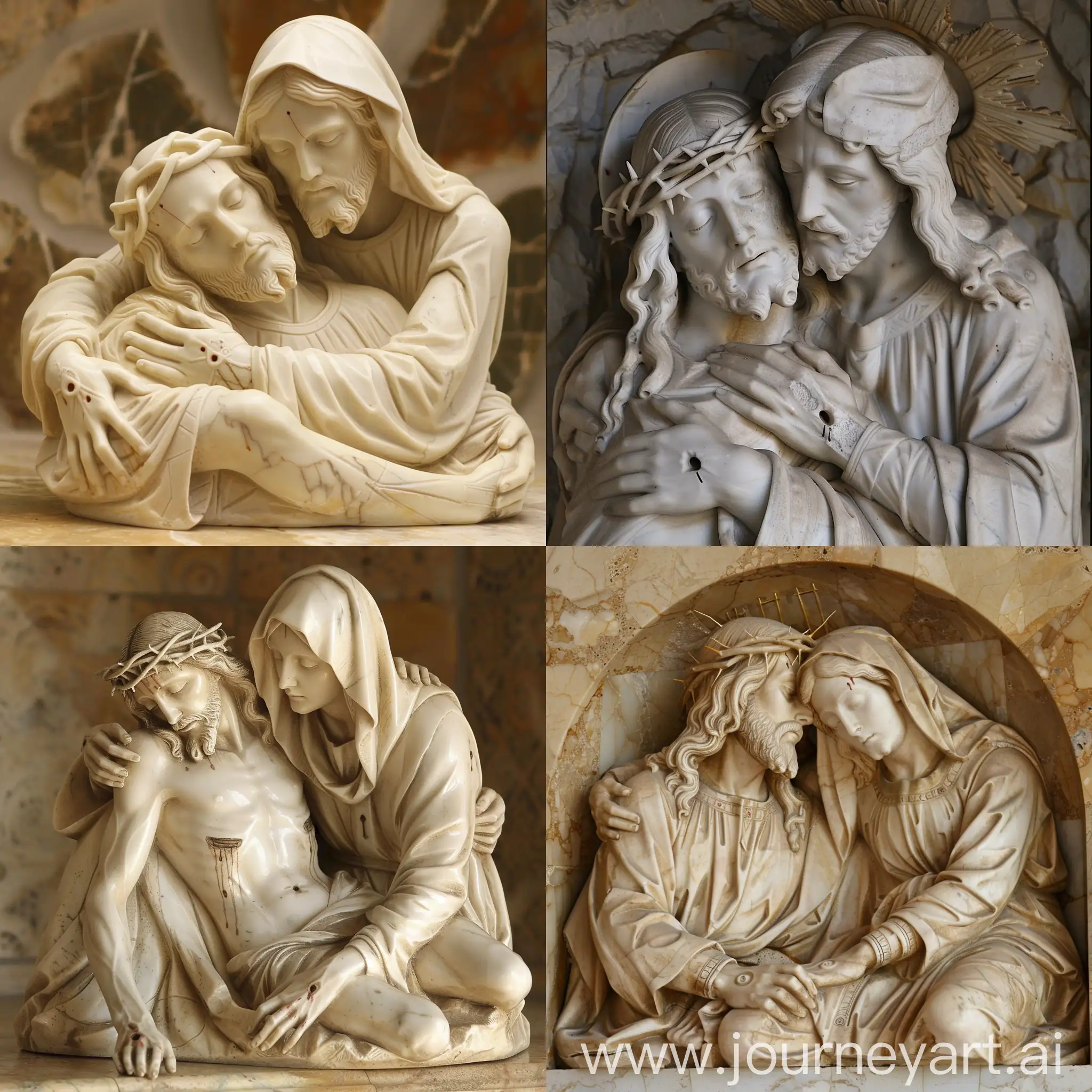 Marble-Statue-of-Jesus-Christ-and-Mother-Mary-in-Pieta-Embrace