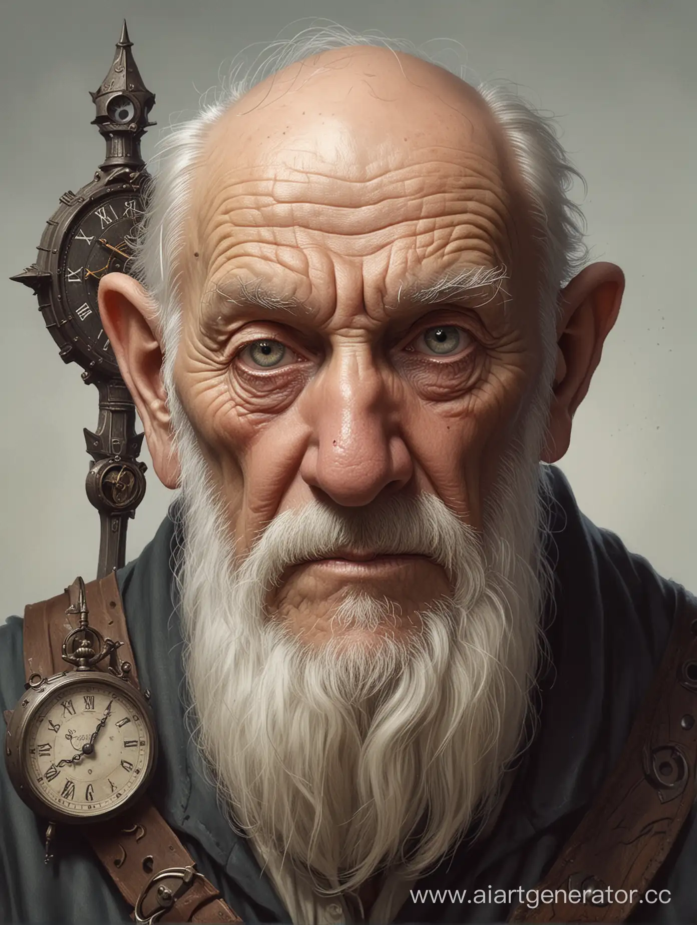 Elderly-Sorcerer-with-Clock-Eyes-Fantasy-Character-Art-Inspired-by-DnD
