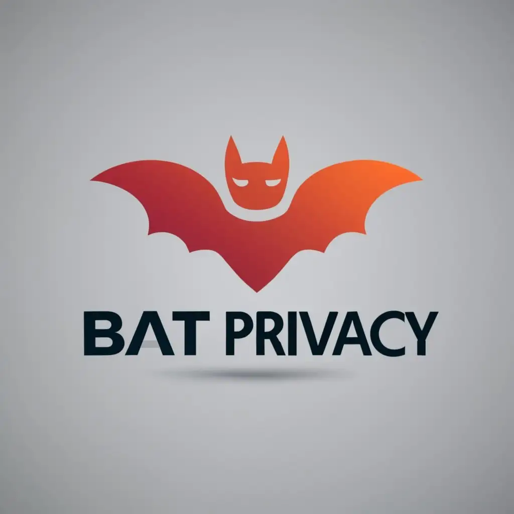 LOGO-Design-For-BAT-Privacy-Minimalistic-Bat-Symbol-with-Tech-Typography