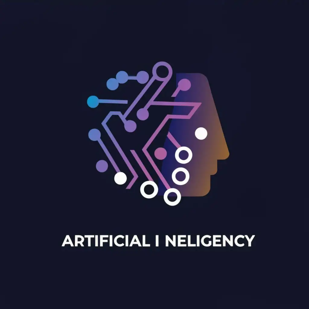 logo, AI, with the text "Artificial Intelligency", typography, be used in Technology industry