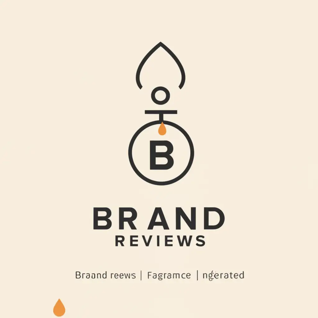 a logo design,with the text "Brand Reviews", main symbol:perfume,Minimalistic,clear background