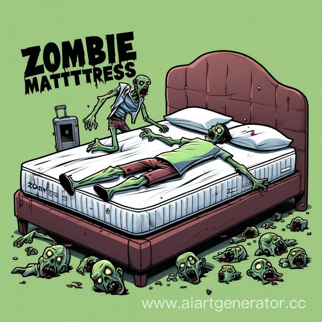 Haunted-Zombie-Mattress-Spooky-Bedroom-Decor-and-HorrorThemed-Furniture