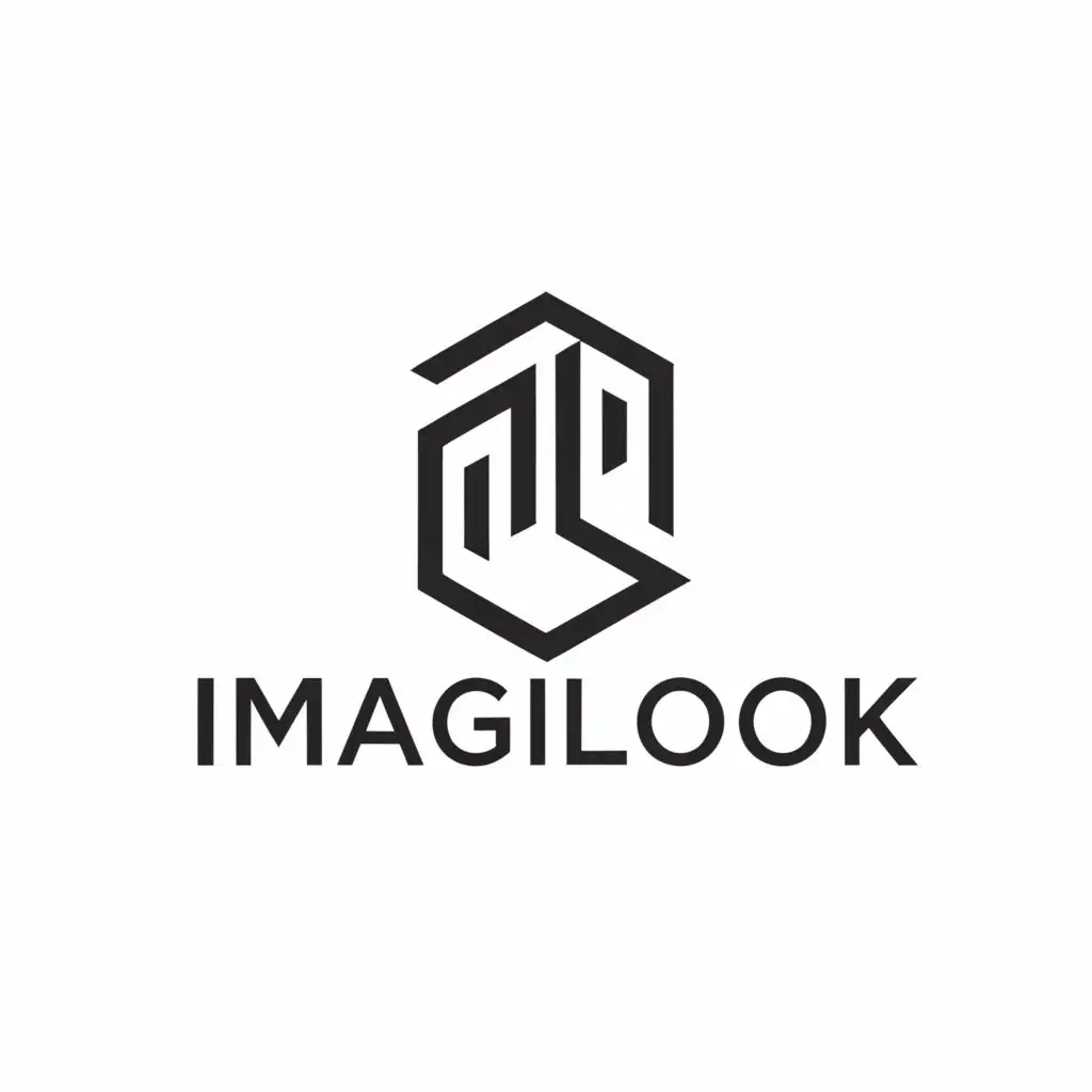 a logo design,with the text "Imagilook", main symbol:Graphic Design,Minimalistic,be used in Real Estate industry,clear background