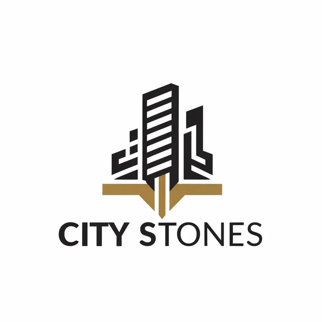 a logo design,with the text "City Stones", main symbol:Buildings,Moderate,be used in Construction industry,clear background