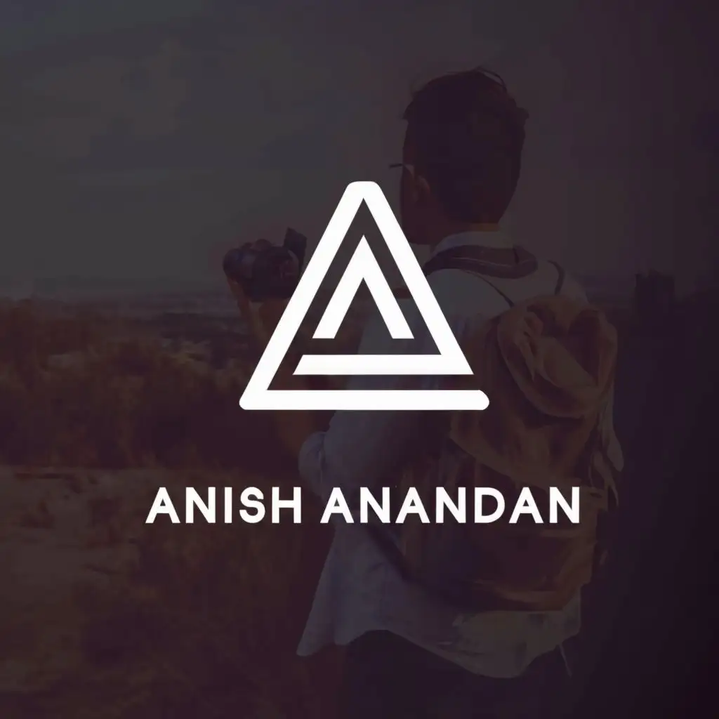 a logo design,with the text "Anish Anandan", main symbol:Letter A,Minimalistic,clear background