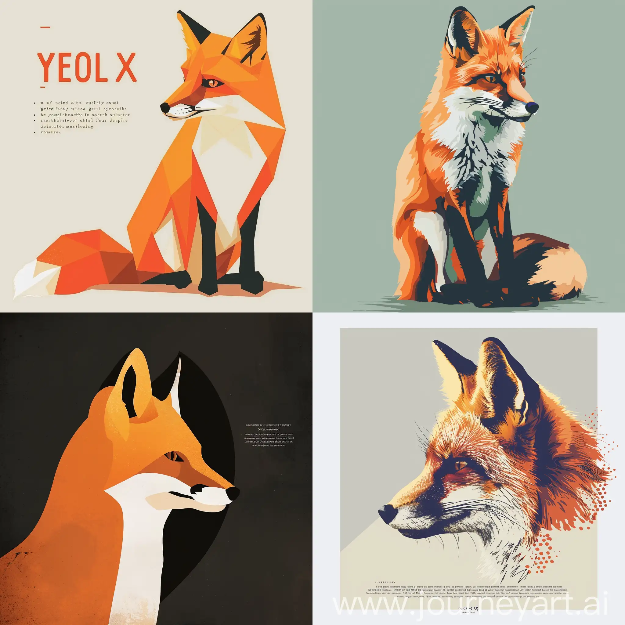 Vibrant-Fox-Poster-with-Striking-Text-Composition