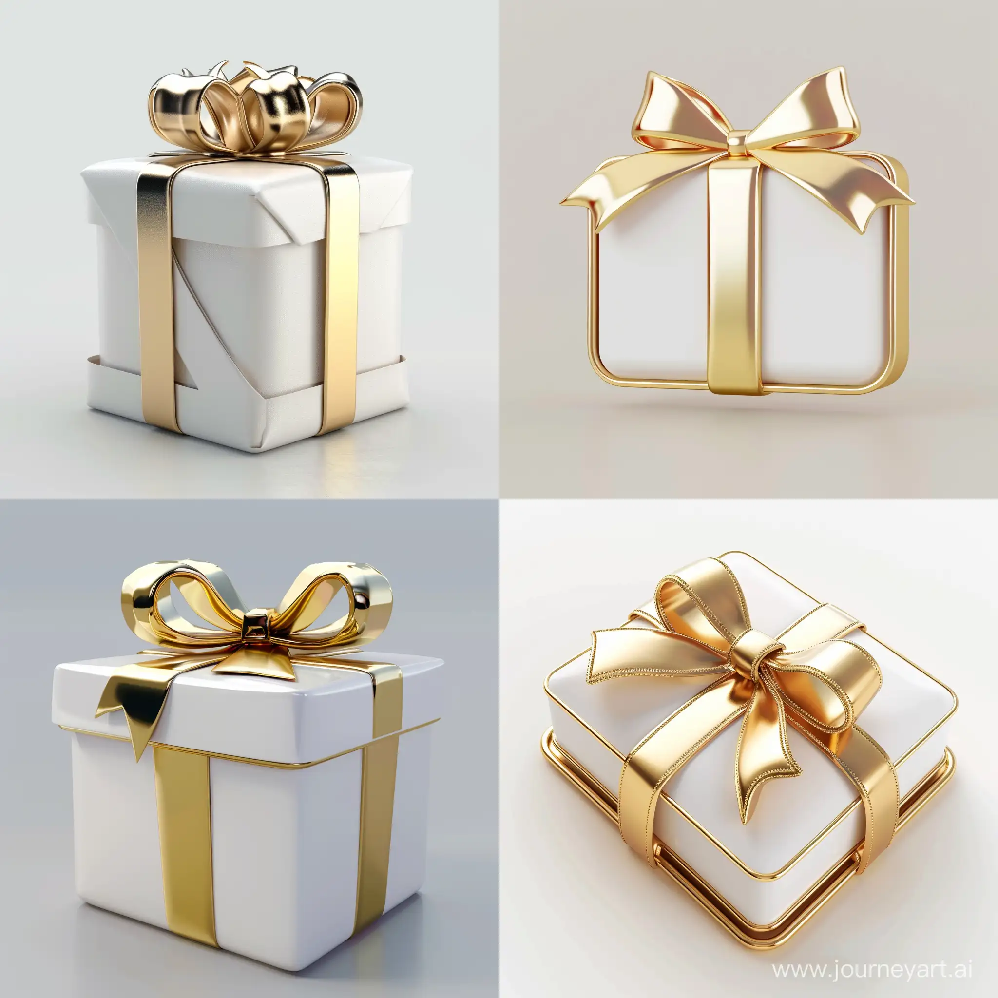 Luxurious-3D-Gold-and-White-Telegram-Premium-Gift-Logo