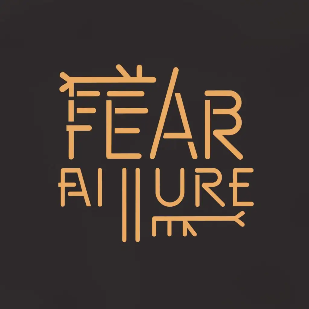 a logo design,with the text "Fear Failure", main symbol:digital Fear of Failure,complex,be used in Events industry,clear background