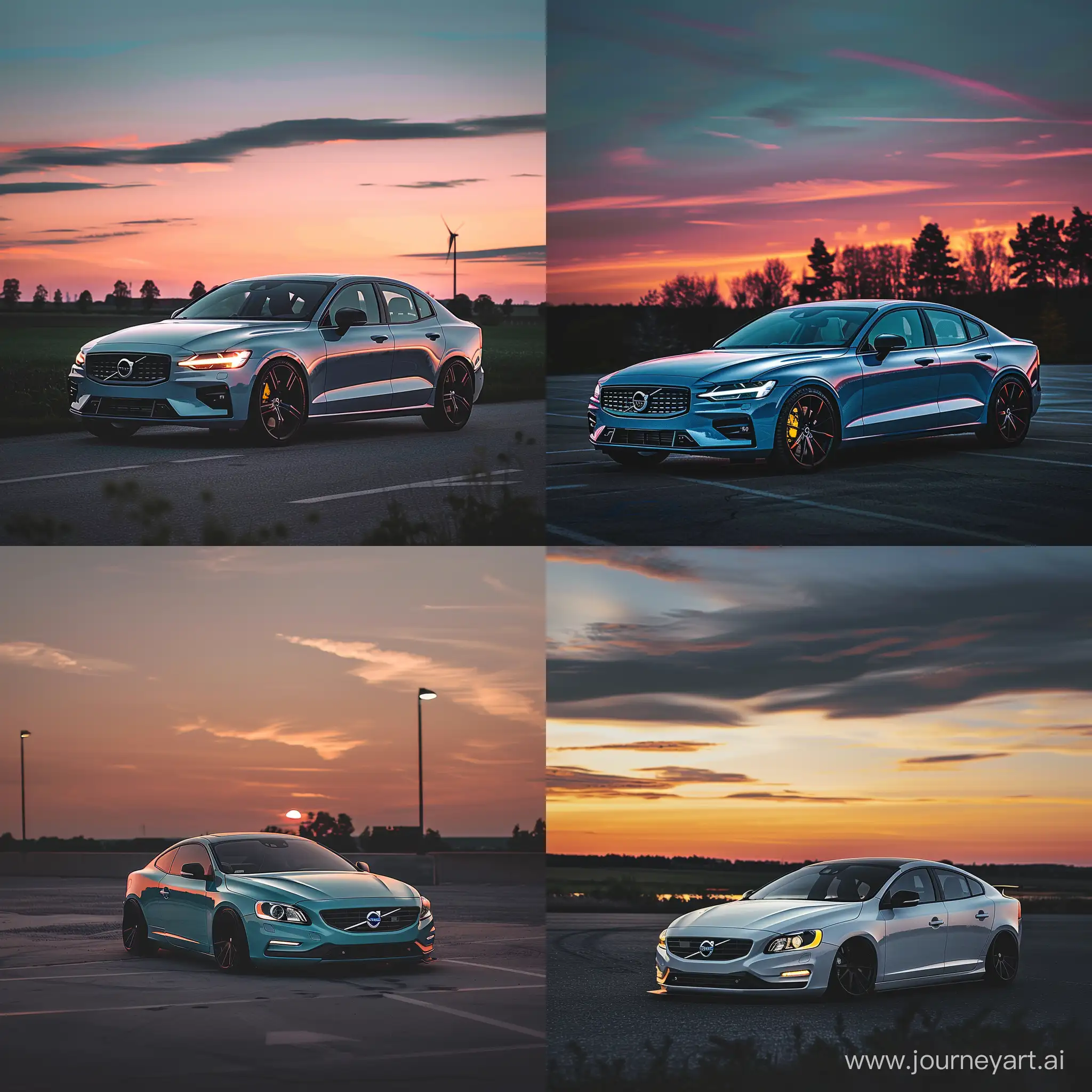Volvo-Sports-Car-Racing-at-Sunset