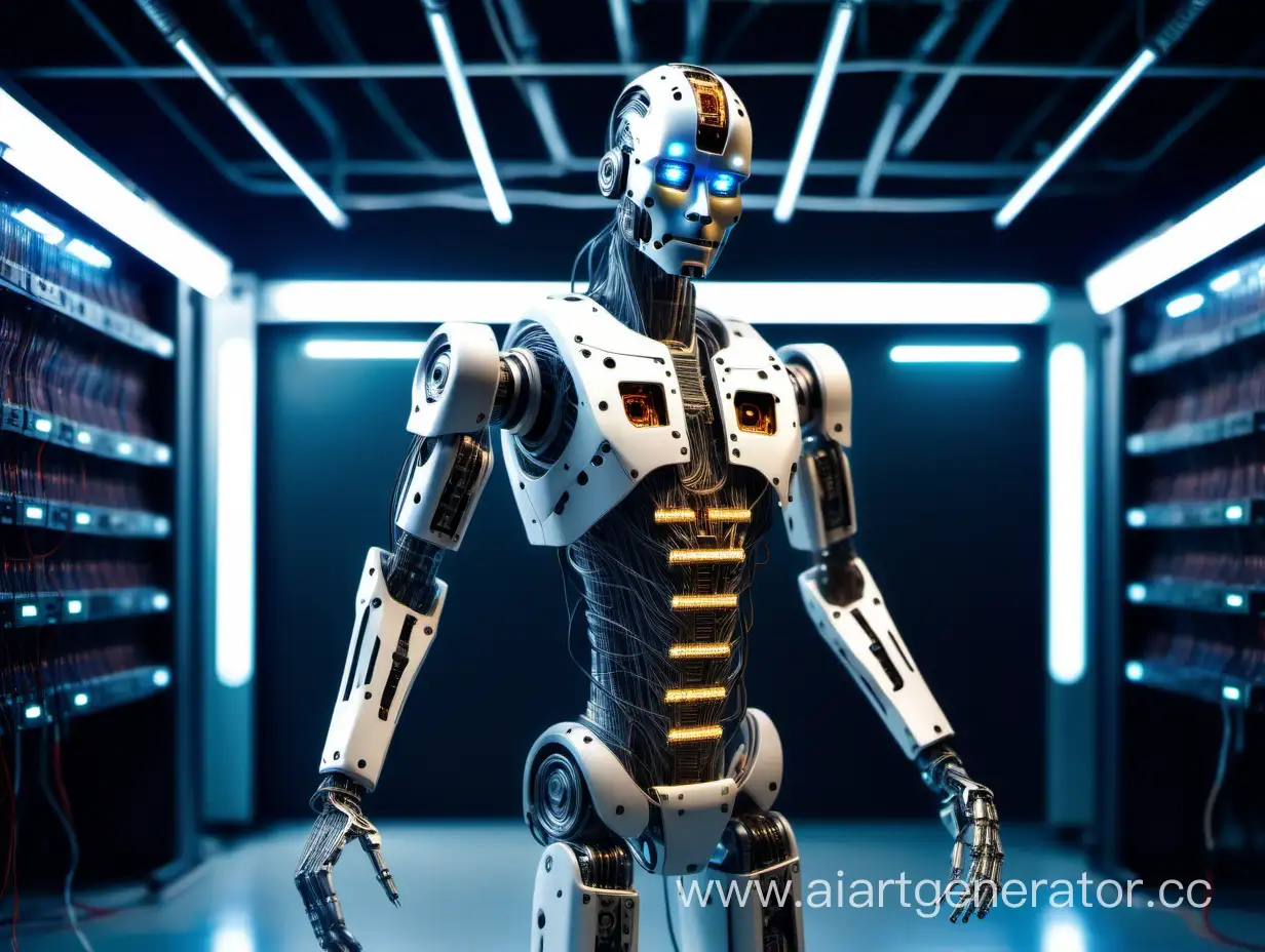 Microchip-Robot-Dancing-Futuristic-LED-Humanoid-in-Microchip-Background