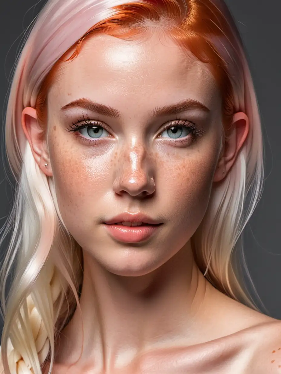 hot fit 24 year old elf woman model, some freckles only on face, long angular germanic face, super skinny, 