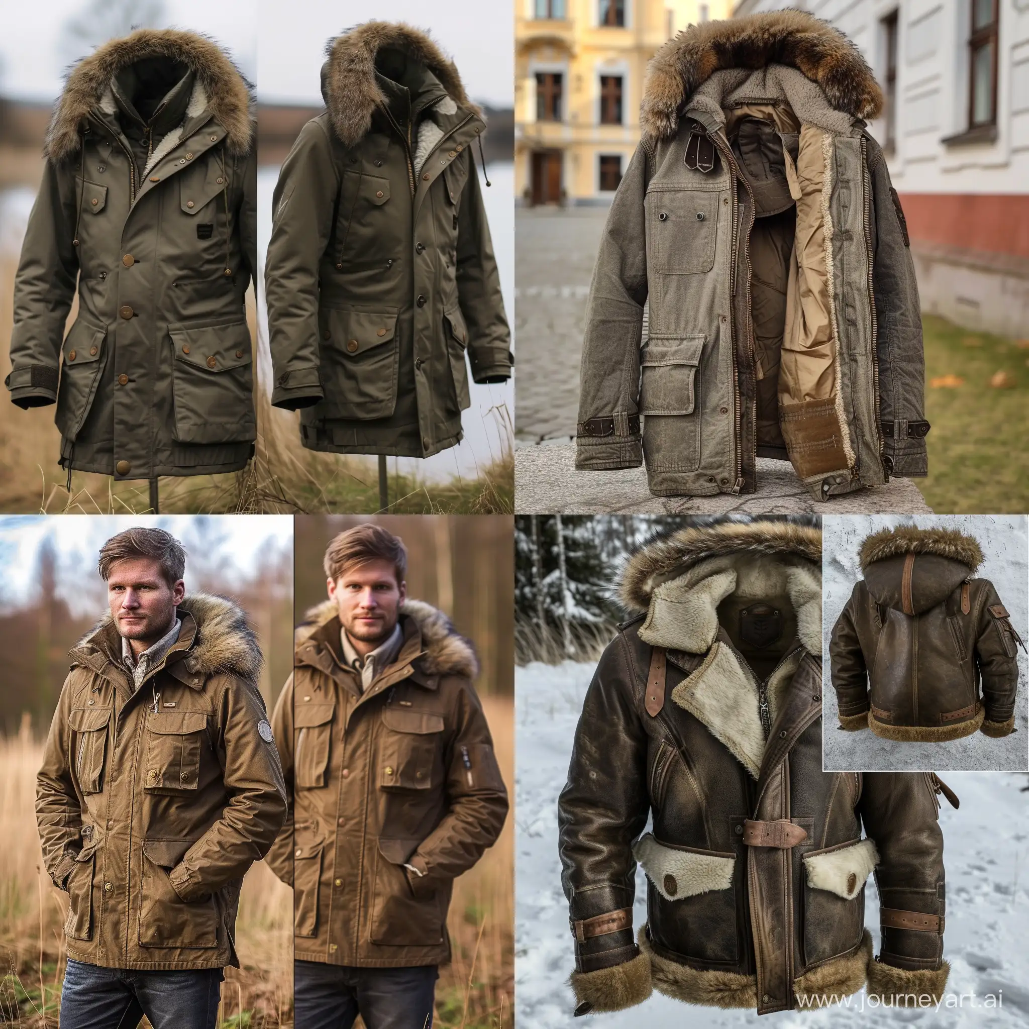 A jacket that can be used for walks but also for daily use and as a town jacket. Make it something like holzwielers  besseggen jackets and with a fur that can be taken on and of