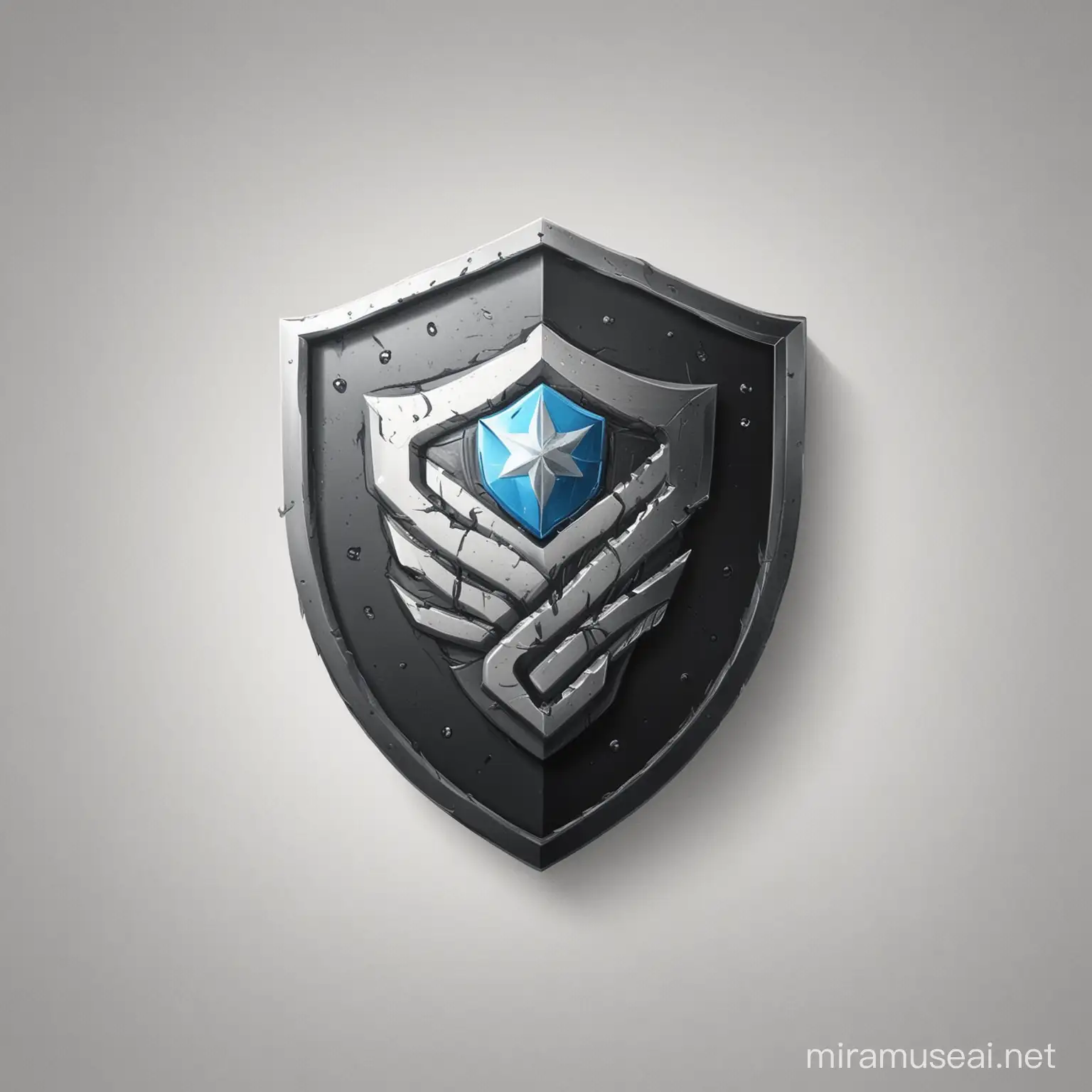 create a beautiful shield logo