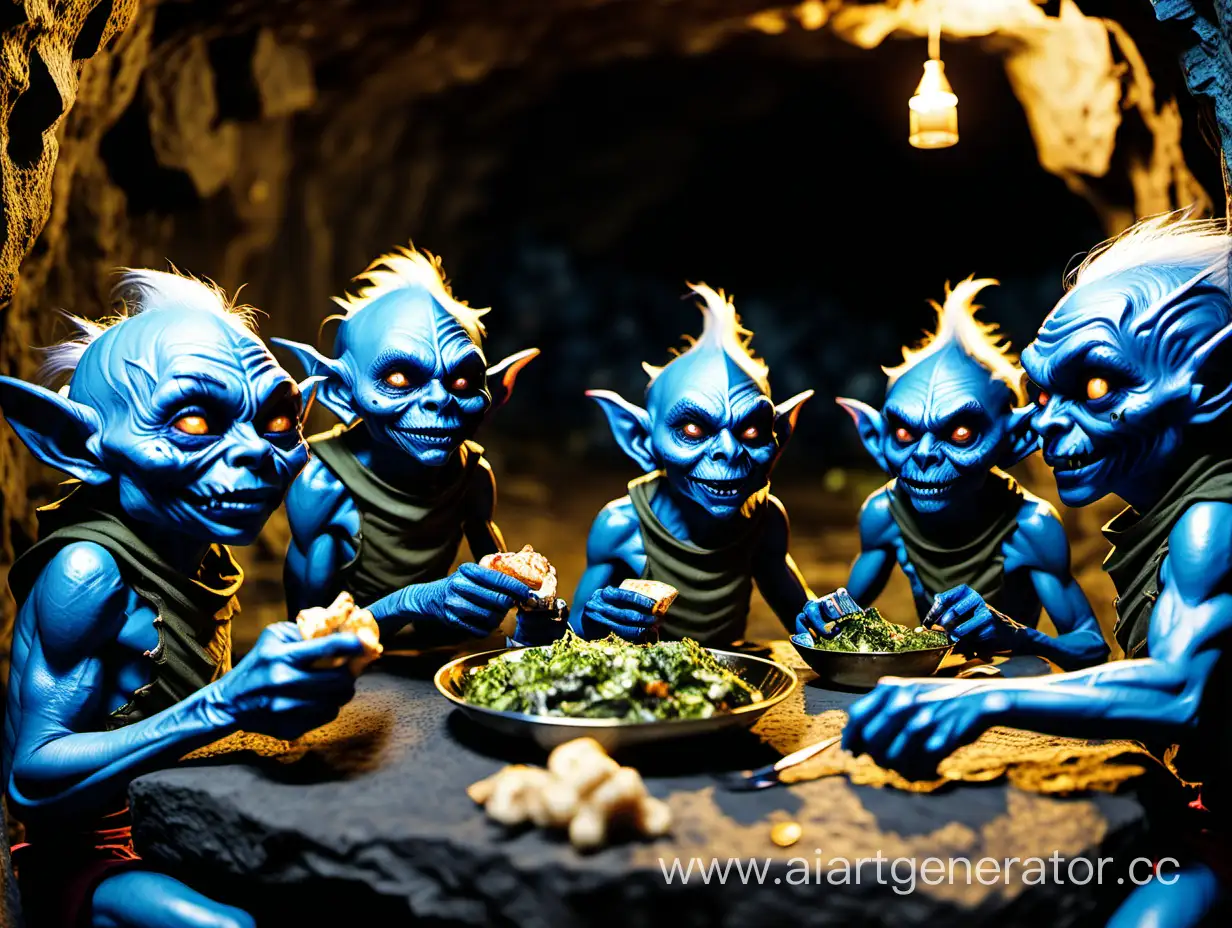 BlueSkinned-Goblins-Feasting-in-a-Dark-Cavern