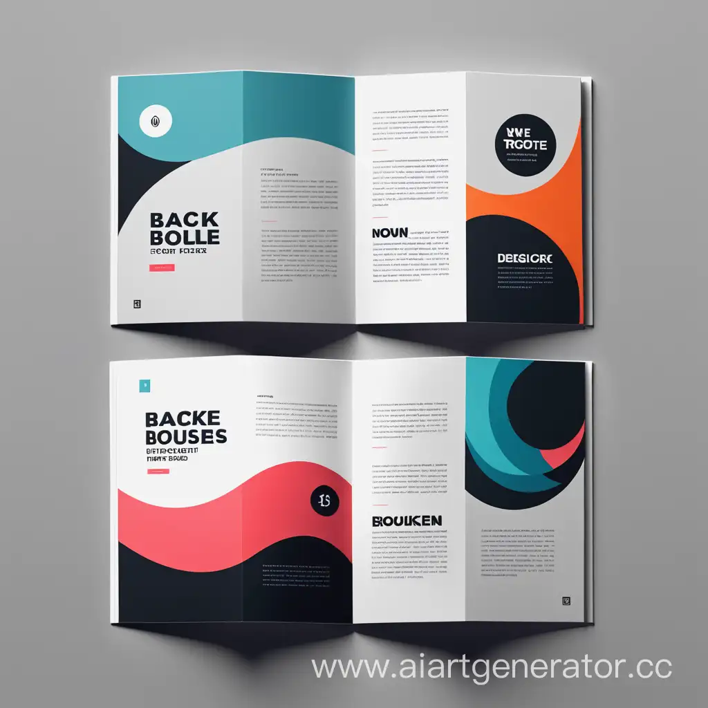 Modern booklet design