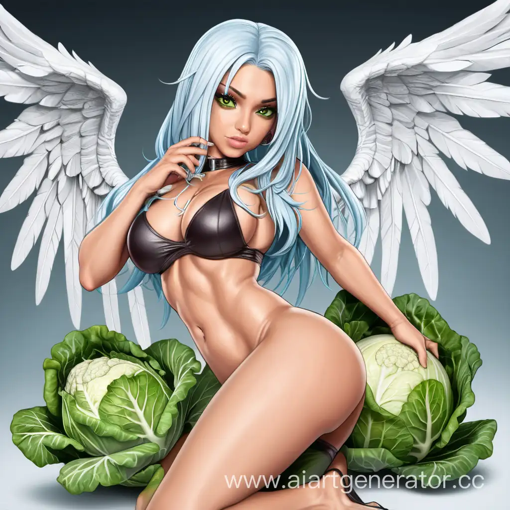 Enchanting-Angel-Embracing-the-Beauty-of-Nature-with-Cabbage