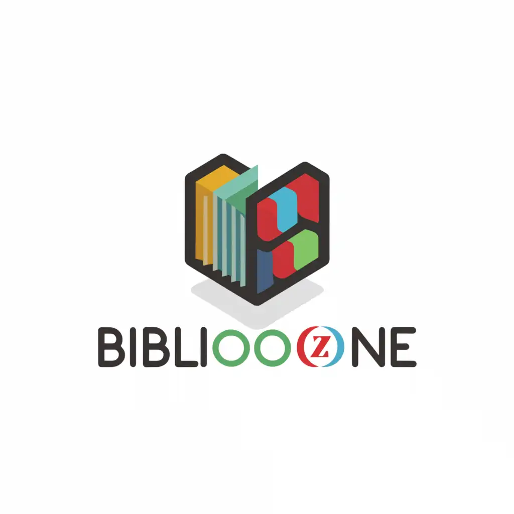a logo design,with the text "Biblioozone", main symbol:Book reading library,complex,be used in Education industry,clear background