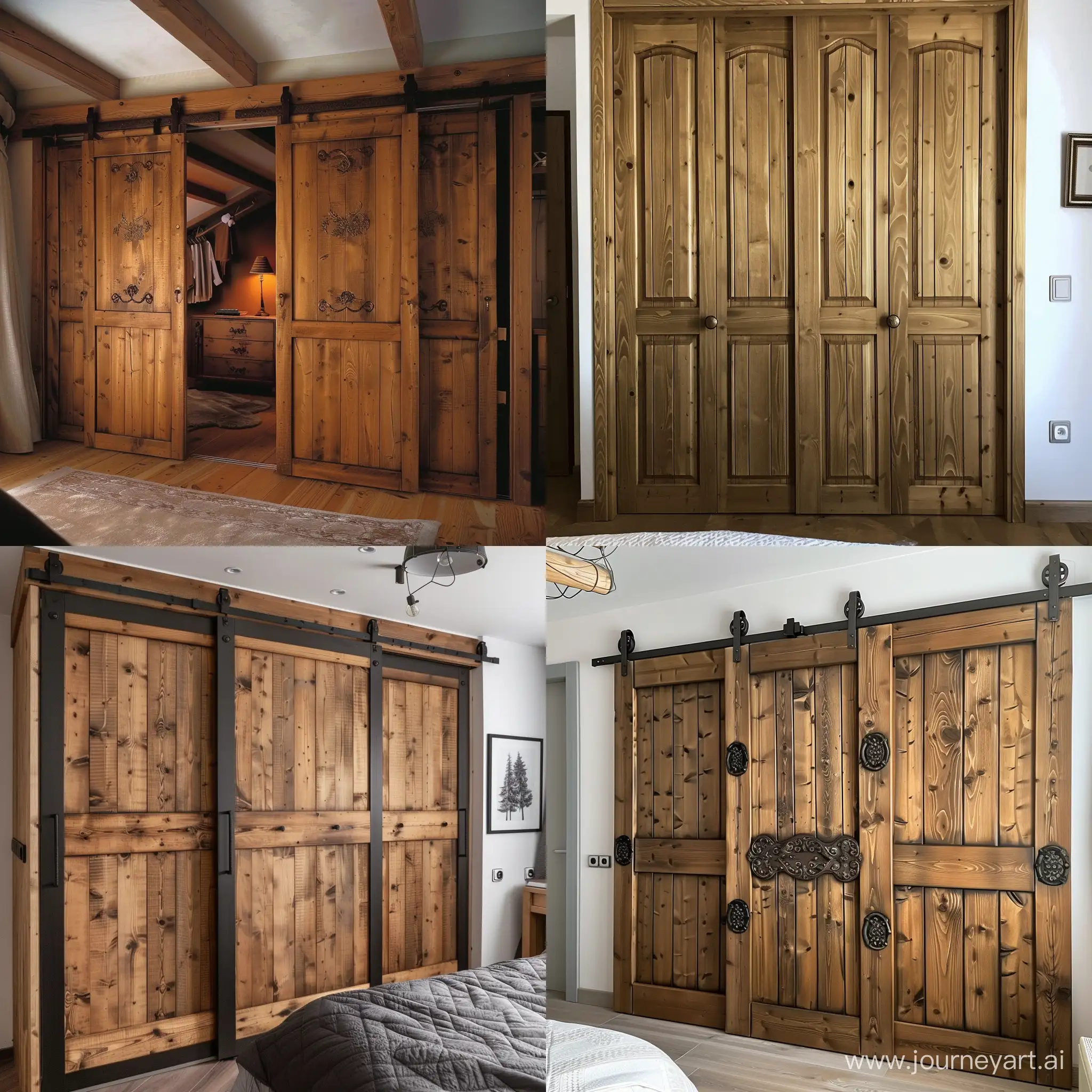 Chalet-Style-Bedroom-Wardrobe-Doors