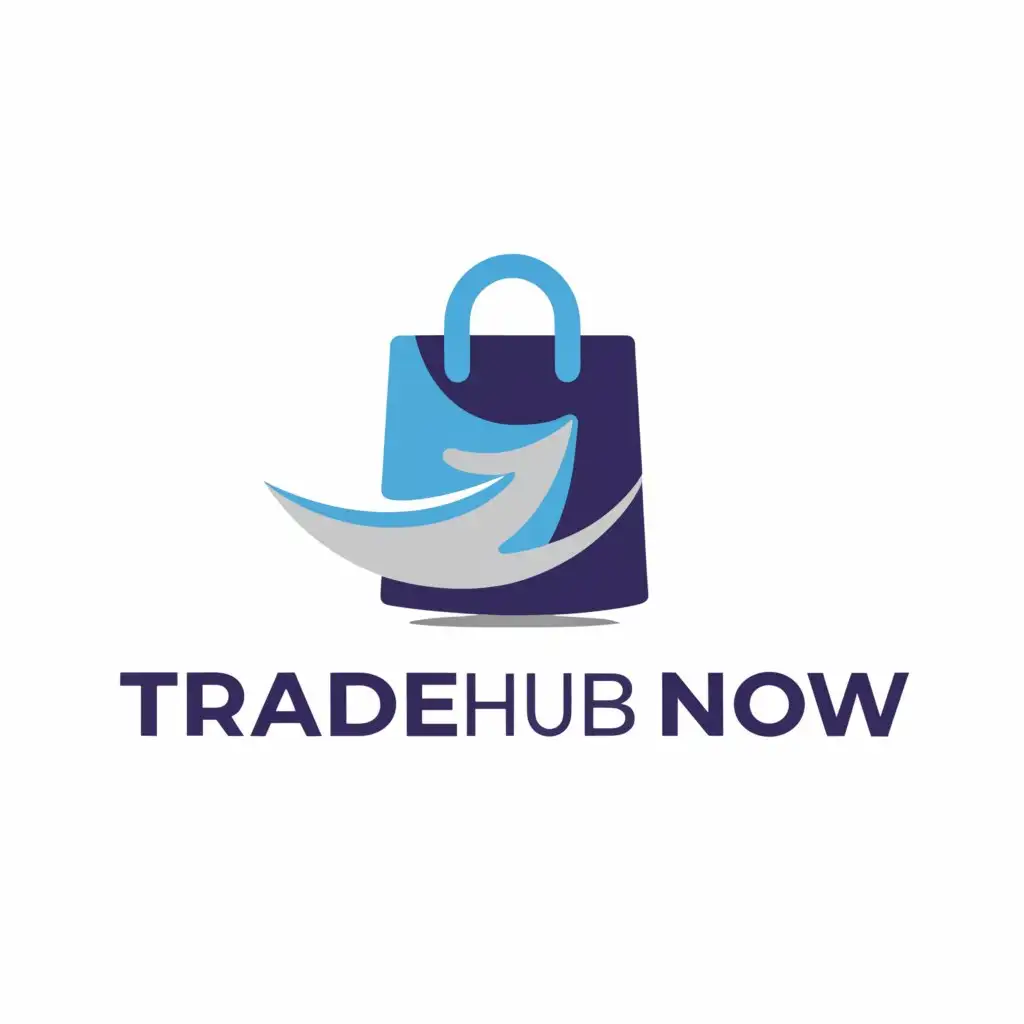 a logo design,with the text "Tradehubnow", main symbol:Shopping Smart,Moderate,be used in Retail industry,clear background