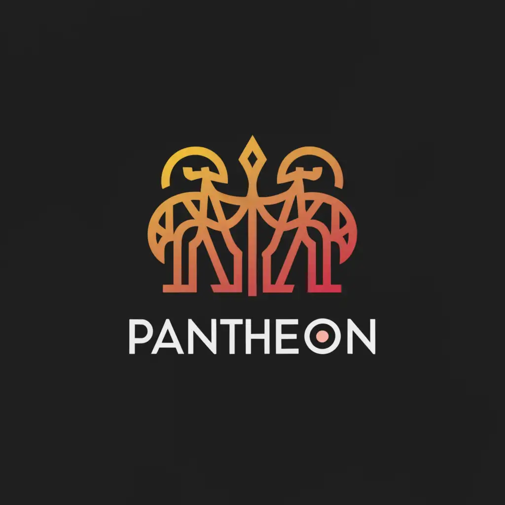 a logo design,with the text "Pantheon", main symbol:figures,Moderate,clear background