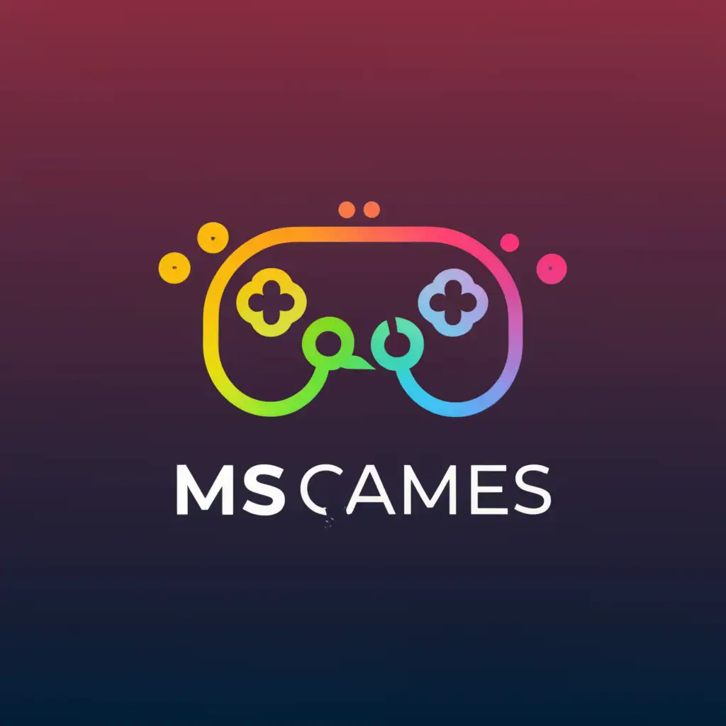 a logo design,with the text "MS Games", main symbol:Playthrough, Streams, Adventures!,Moderate,be used in Дом и семья industry,clear background
