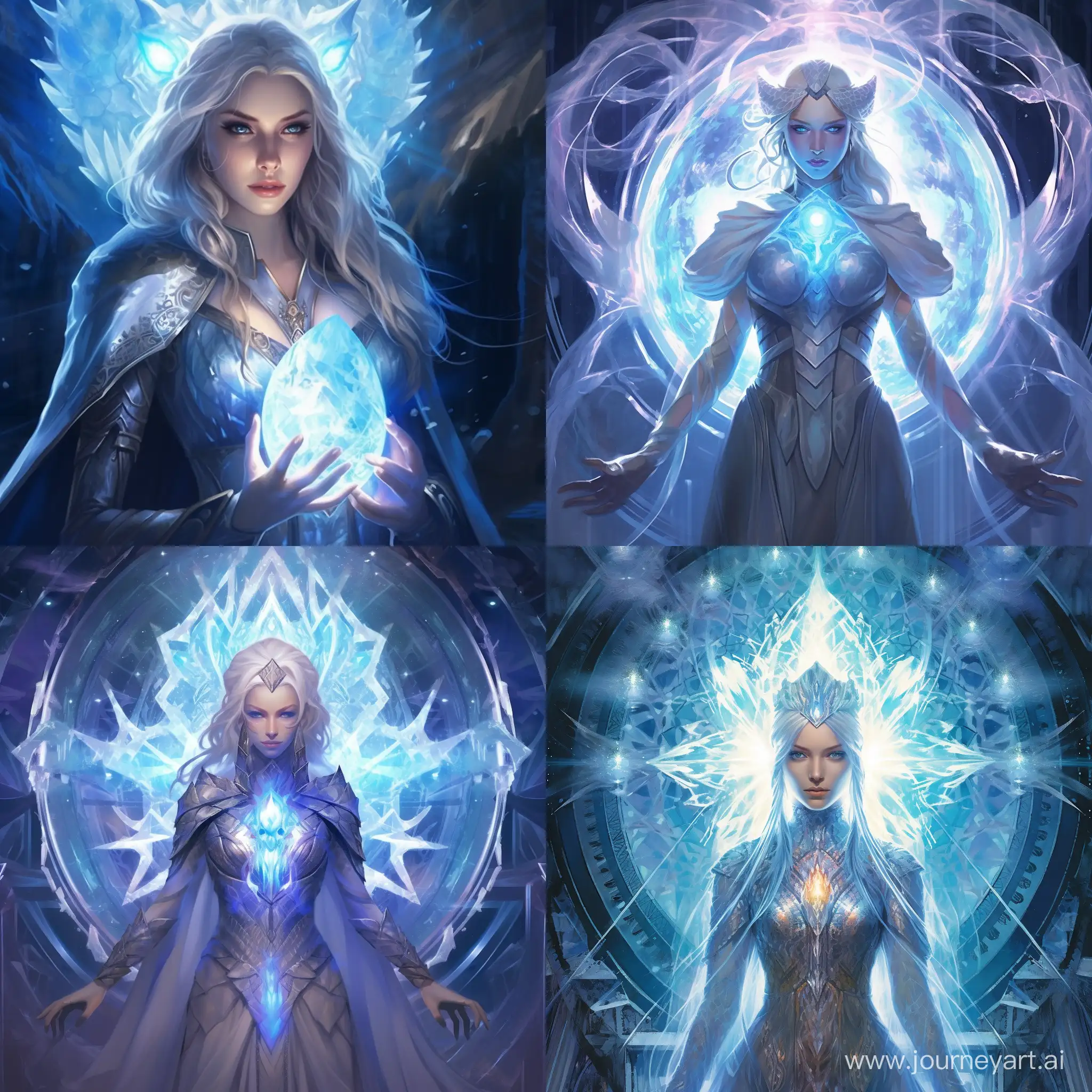 Enchanting-Priestess-with-Holographic-Diamond-Dragon