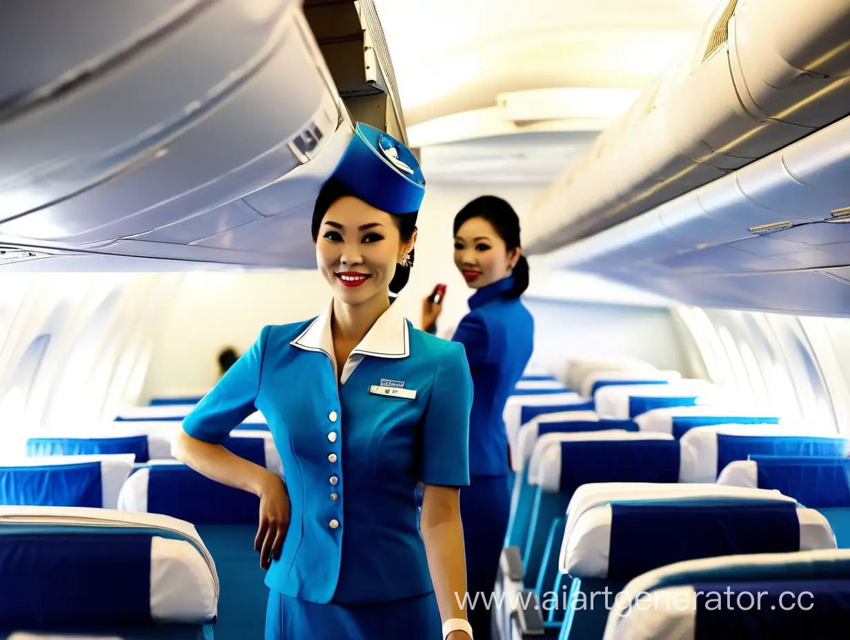 Xiamen Airlines flight attendant