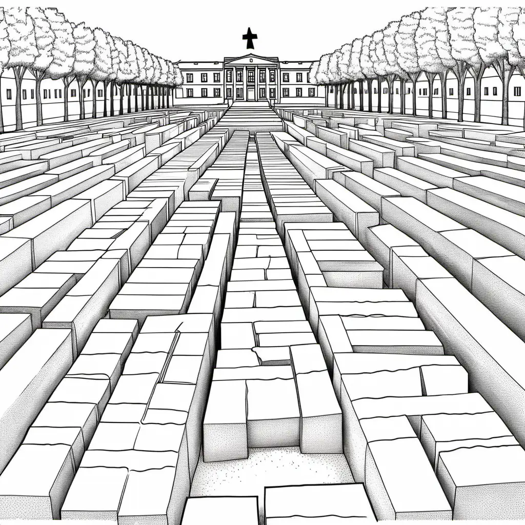 Holocaust Memorial Coloring Page Reflective Art for Education and Remembrance